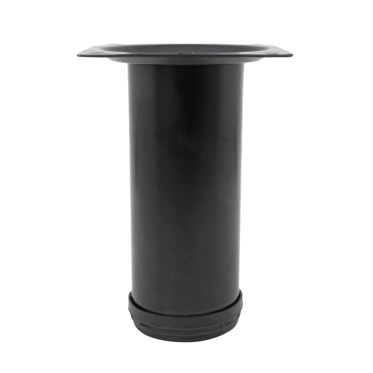 Adoored Table Leg - 60 x 150mm - Steel - Black Round