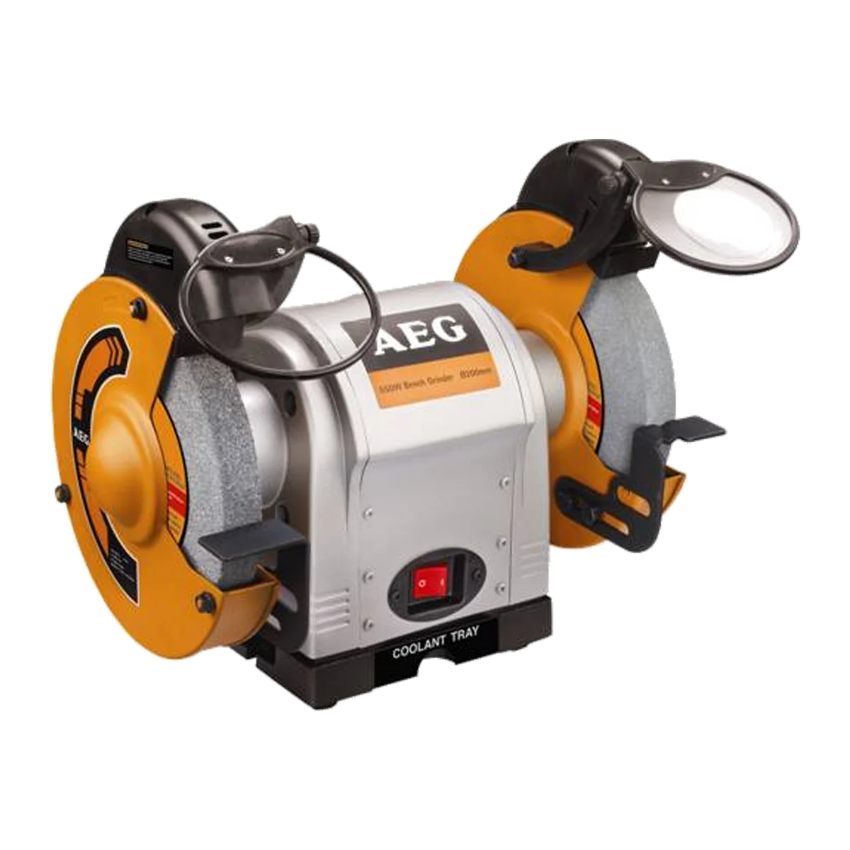 AEG Bench Grinder - 200mm - Metal - 550W Motor with Work Lights