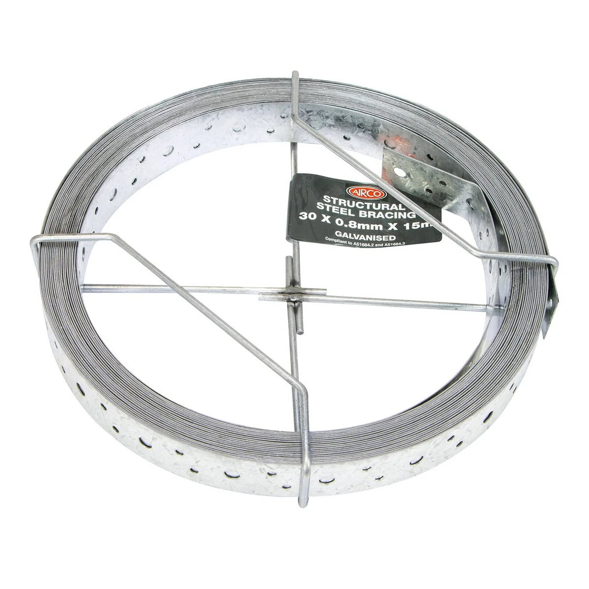 Airco Structural Galvanised Strapping 30 x 0.8mm 15m - Durable Bracing Solution - Image 2