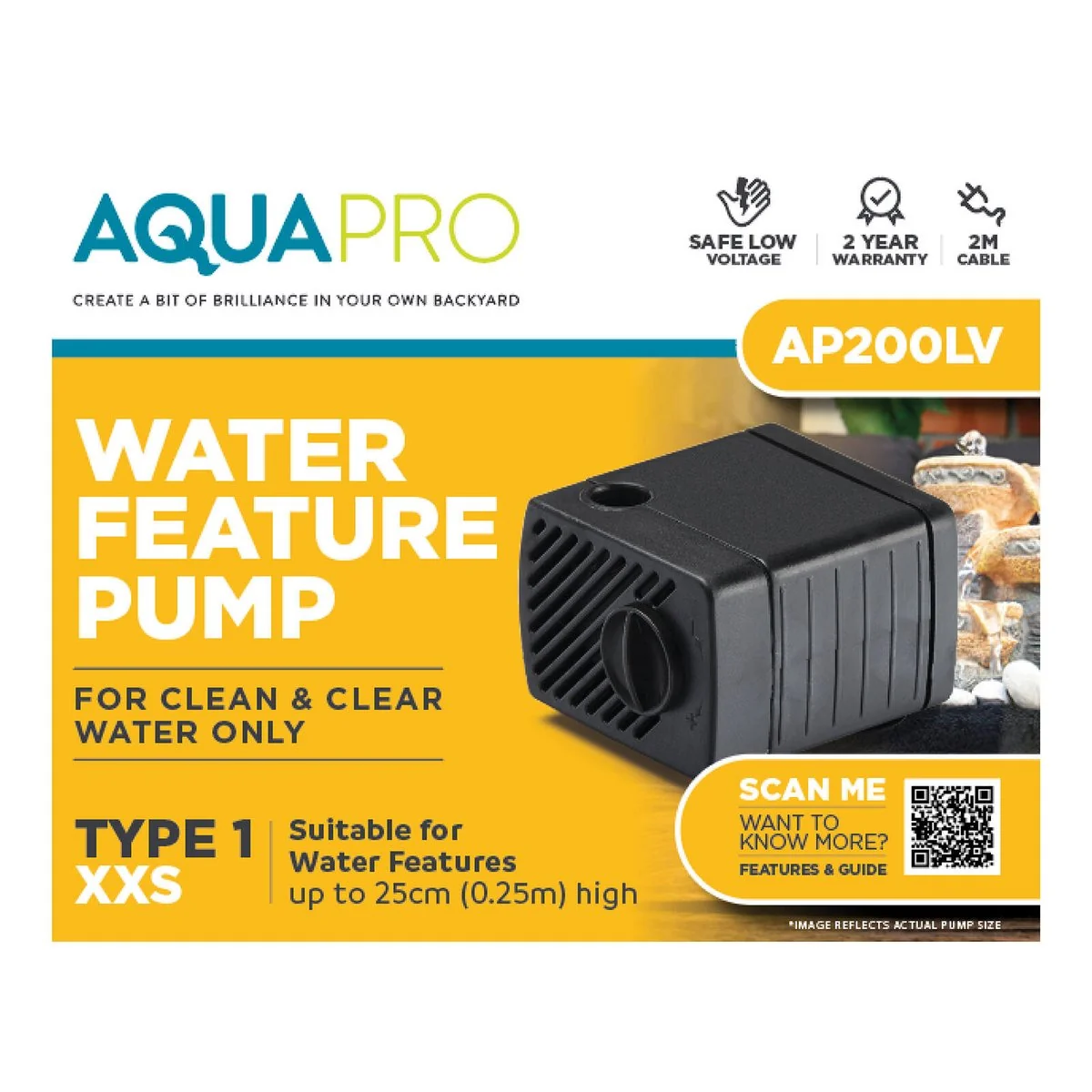 Aquapro Tabletop Pump - Up to 25cm - Low Voltage - Indoor Use - Image 2