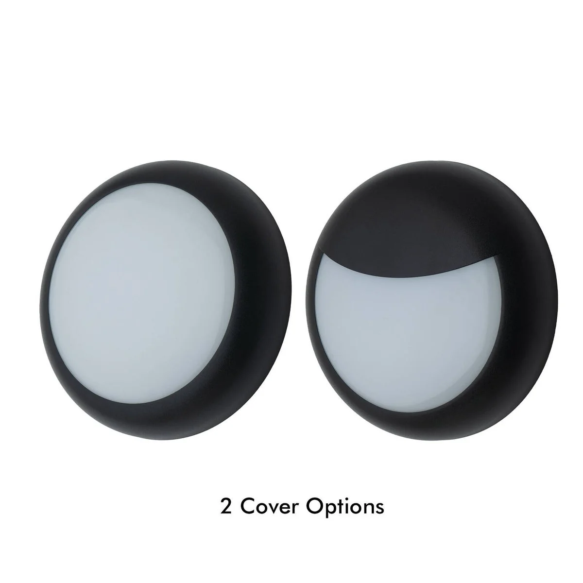 Arlec 14W Black CCT LED Dorset Round Bunker Light - 225mm - Weather Resistant - Image 3