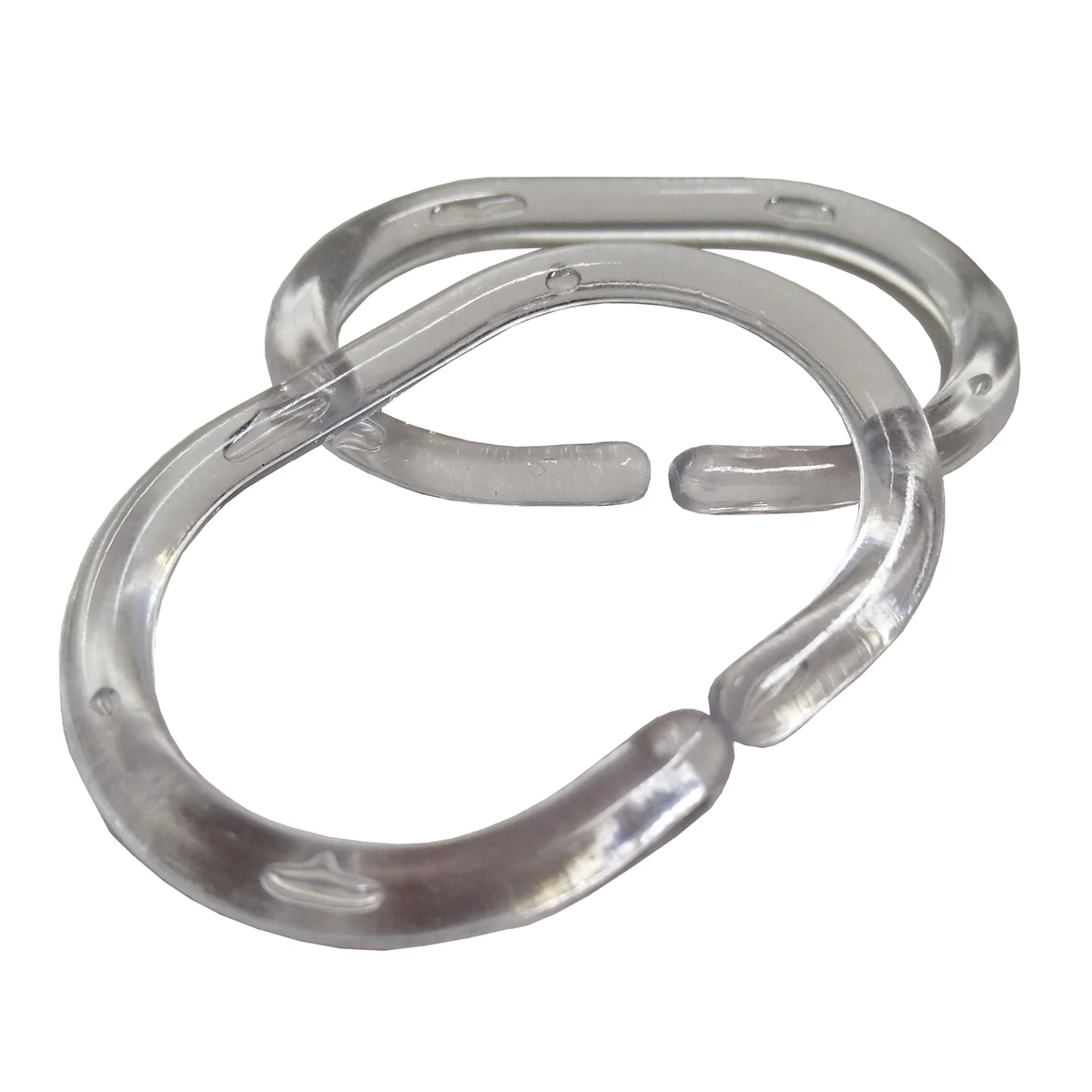 Barelli Shower Curtain Rings - 24 Pack - Clear - Easy Installation - Image 2