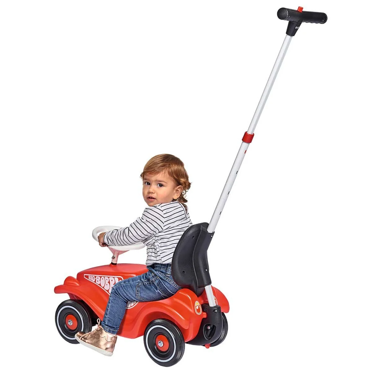 BIG Bobby Car Classic Kids Ride-On Plastic Red German Made - Image 2