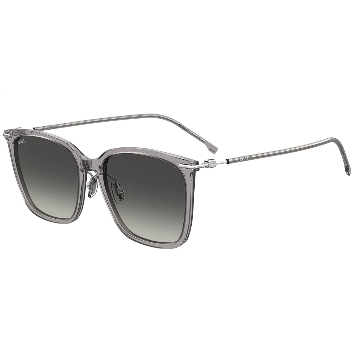 Hugo Boss Stylish Square Polarised Sunglasses 1689/F/SK Grey Acetate