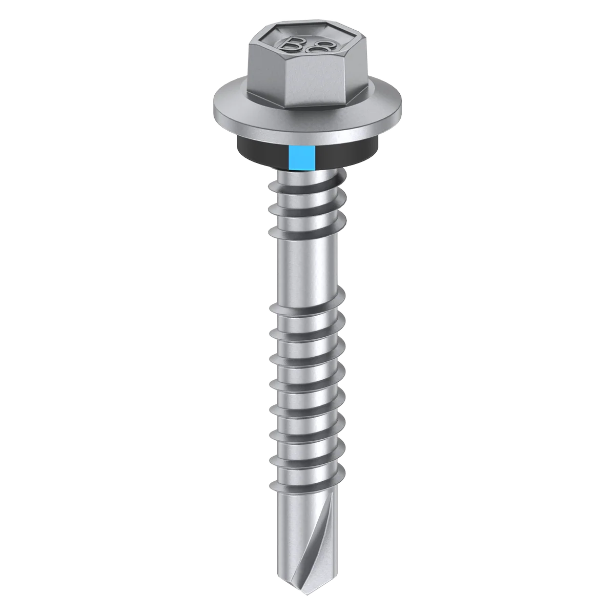 Bremick 12g x 39mm B8 Hex Roofing Screw - 500 Pack - Watertight Seal - Image 3