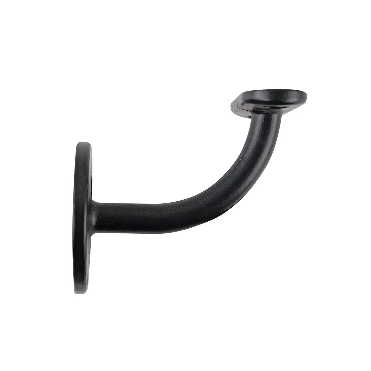 Carinya Black Flat Top Curved Handrail Bracket - 70mm x 90mm x 95mm - Image 2