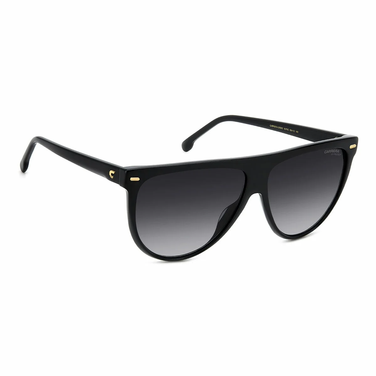 Carrera Stylish Women's Sunglasses 3055/S 807 Black Acetate Dark Grey - Image 3