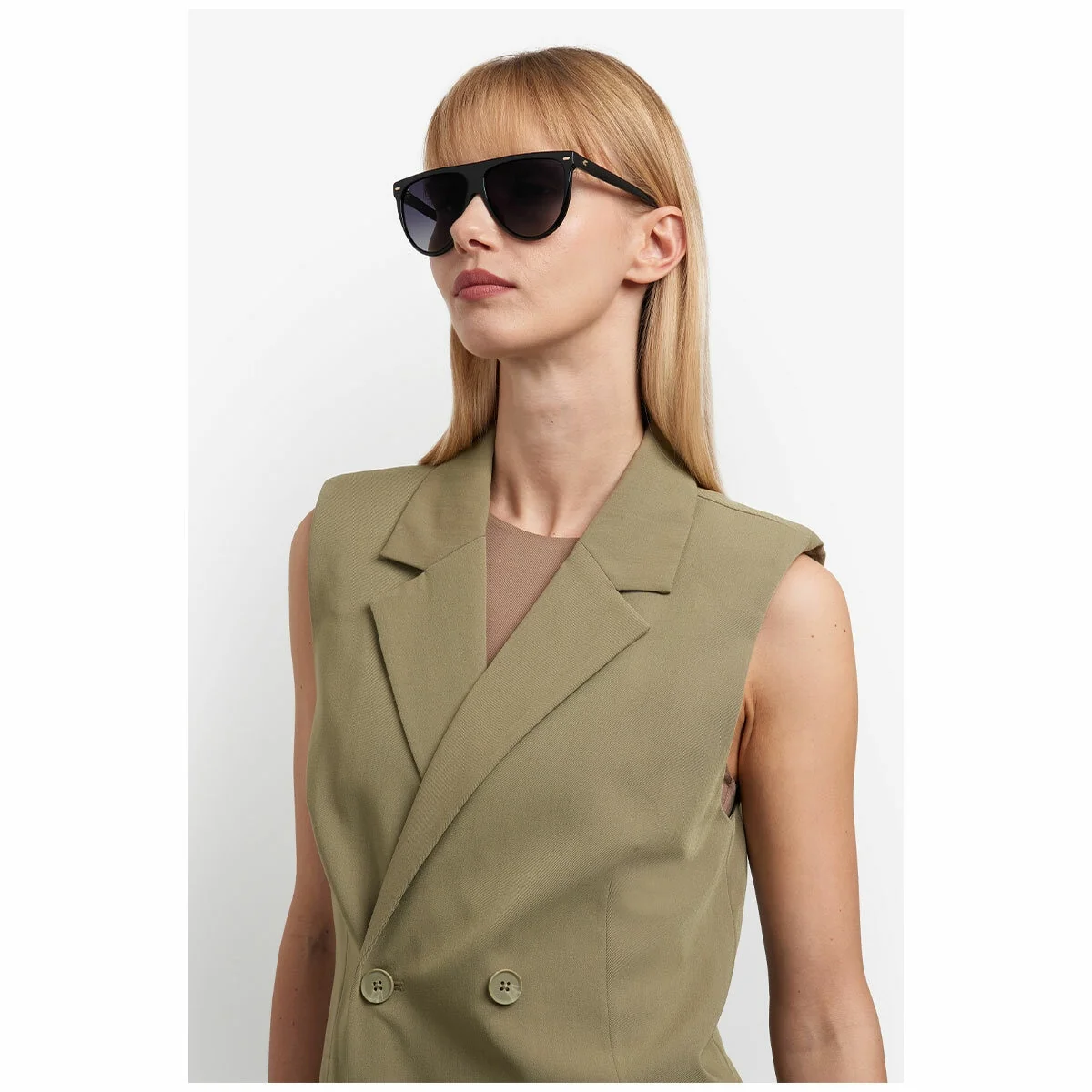 Carrera Stylish Women's Sunglasses 3055/S 807 Black Acetate Dark Grey - Image 6