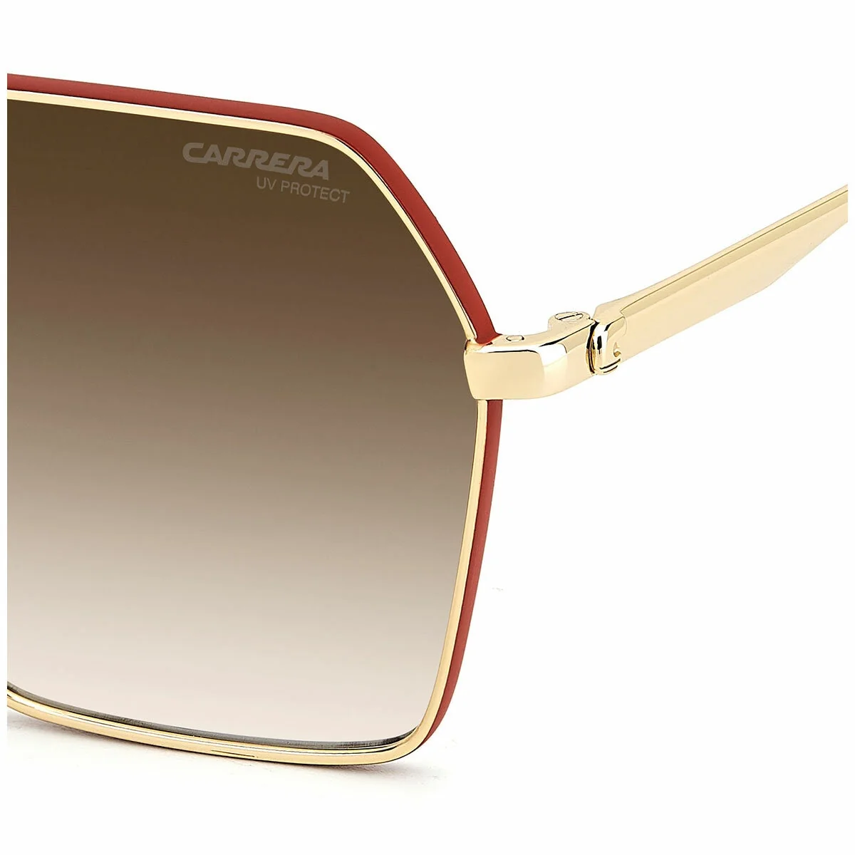 Carrera 3057/S OFY Women’s Stylish Sunglasses Geometric Gold Orange Brown - Image 4
