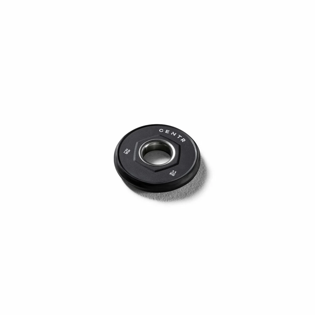 Centr 136kg Rubber Olympic Weight Set with Bar 2.13m Black Chrome Plates and Locking Collars - Image 13