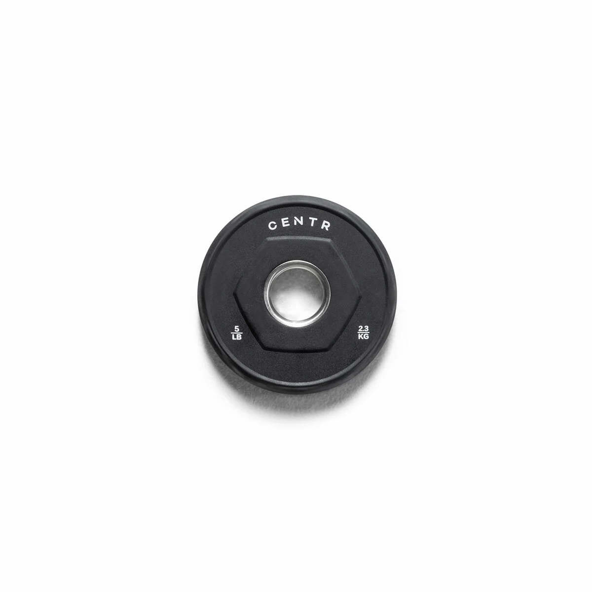Centr 136kg Rubber Olympic Weight Set with Bar 2.13m Black Chrome Plates and Locking Collars - Image 6