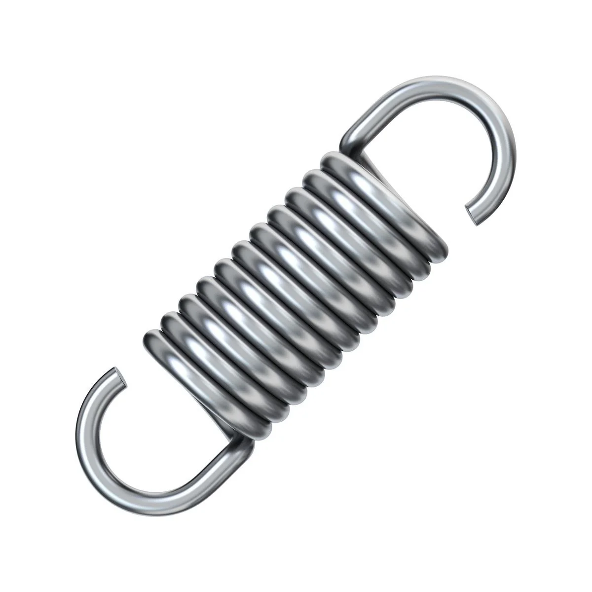 Century Spring Corp Extension Spring 25 x 215mm - Durable Steel - 9 x 3mm