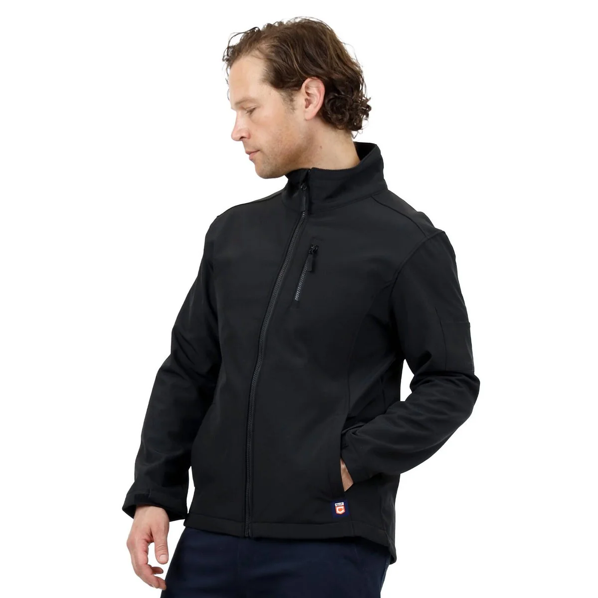 Citeco Black Soft Shell Jacket - Small - UPF 50+ Protection - Fleece Lined - Image 3