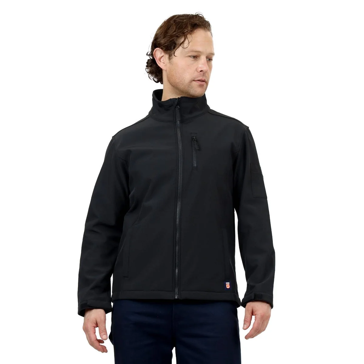 Citeco Black Soft Shell Jacket - XL - UPF 50+ Protection - Fleece Lined - Image 2