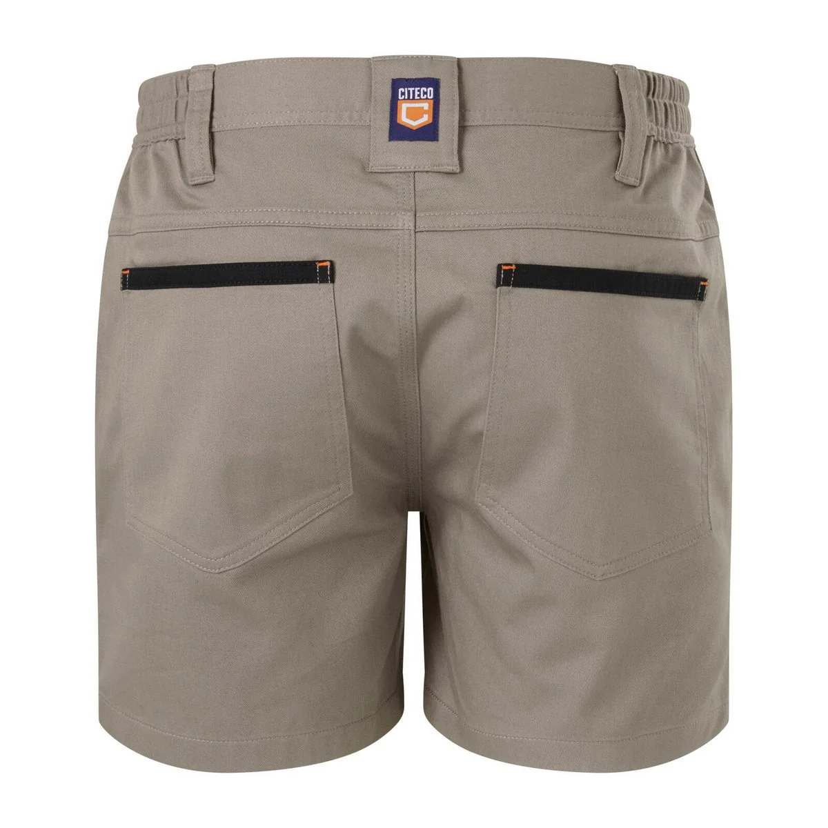 Citeco Size 107r Khaki Short Shorts - Cotton Stretch - Slim Fit - UPF 50+ - Image 3
