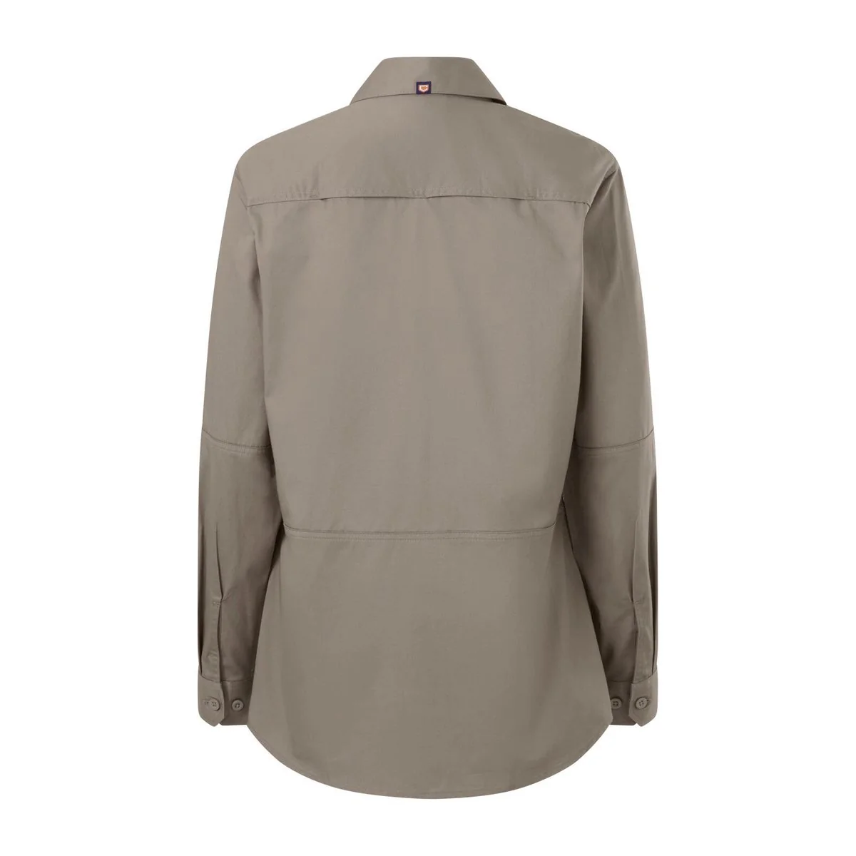Citeco Womens Long Sleeve Shirt Size 12 - Khaki - 100% Cotton - UPF 50+ - Image 3