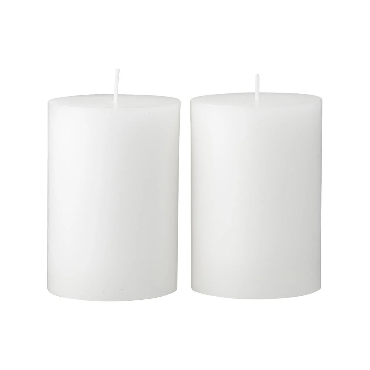 Citronella White Pillar Candle 2 Pack - 10cm - Mosquito Repellent