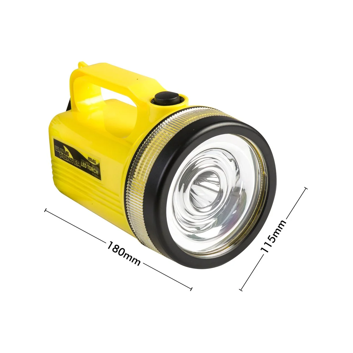 Click 120lm LED Spotlight Torch - 3W - Yellow - Weatherproof - 80m Beam - Image 5