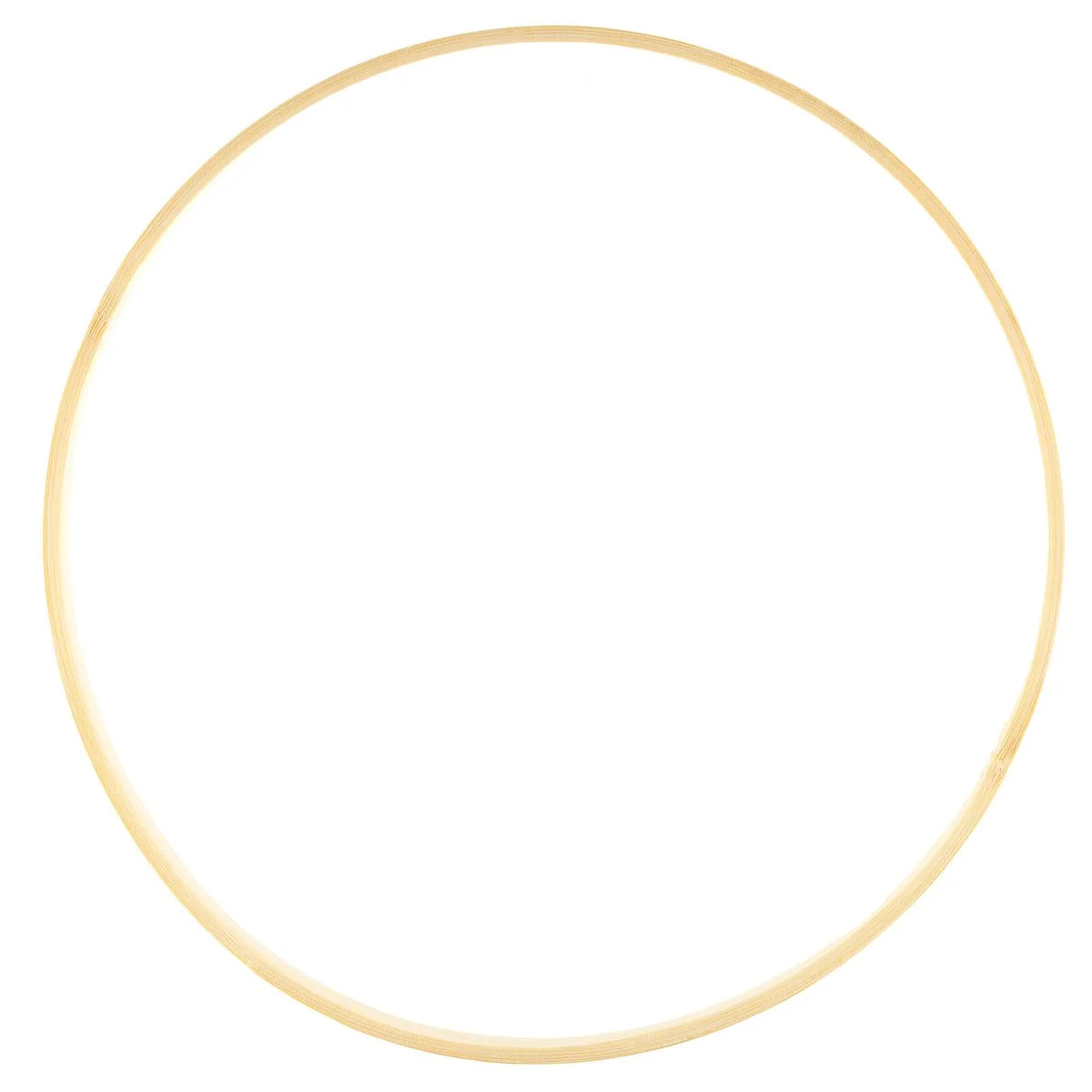 Crafted Bamboo Ring - 10 Inch - 254mm - Versatile for Crafts & Decor - Image 2