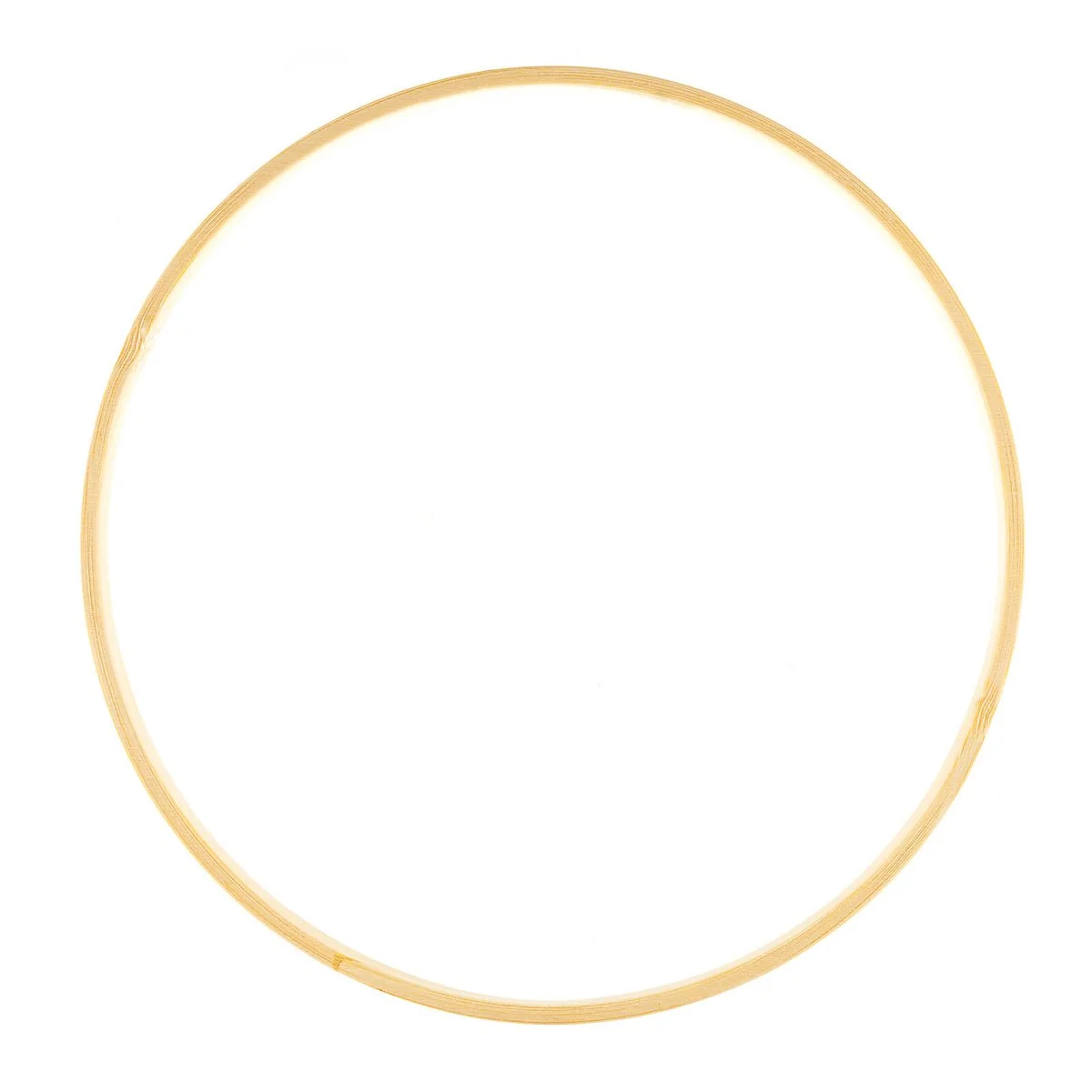 Crafted Bamboo Ring - 7 Inch - 178mm - Versatile for Crafts & Decor - Image 2