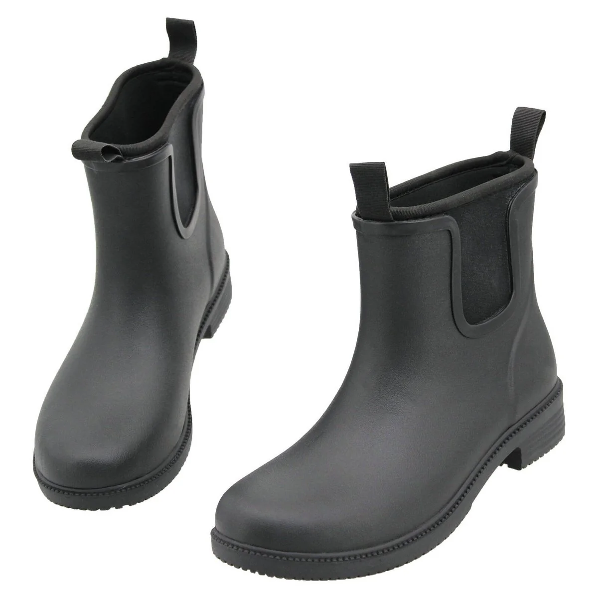 Craftright Black Gumboots Size 8 - Water-Resistant Neoprene & Rubber - Slip-Resistant - Image 4