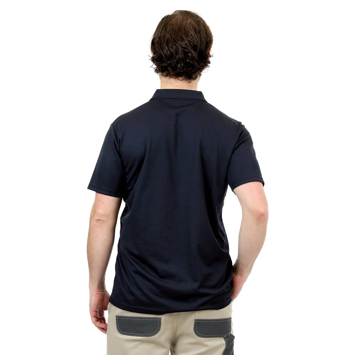 Craftright Black Short Sleeve Polo Shirt - Medium - Lightweight & Breathable - Image 2