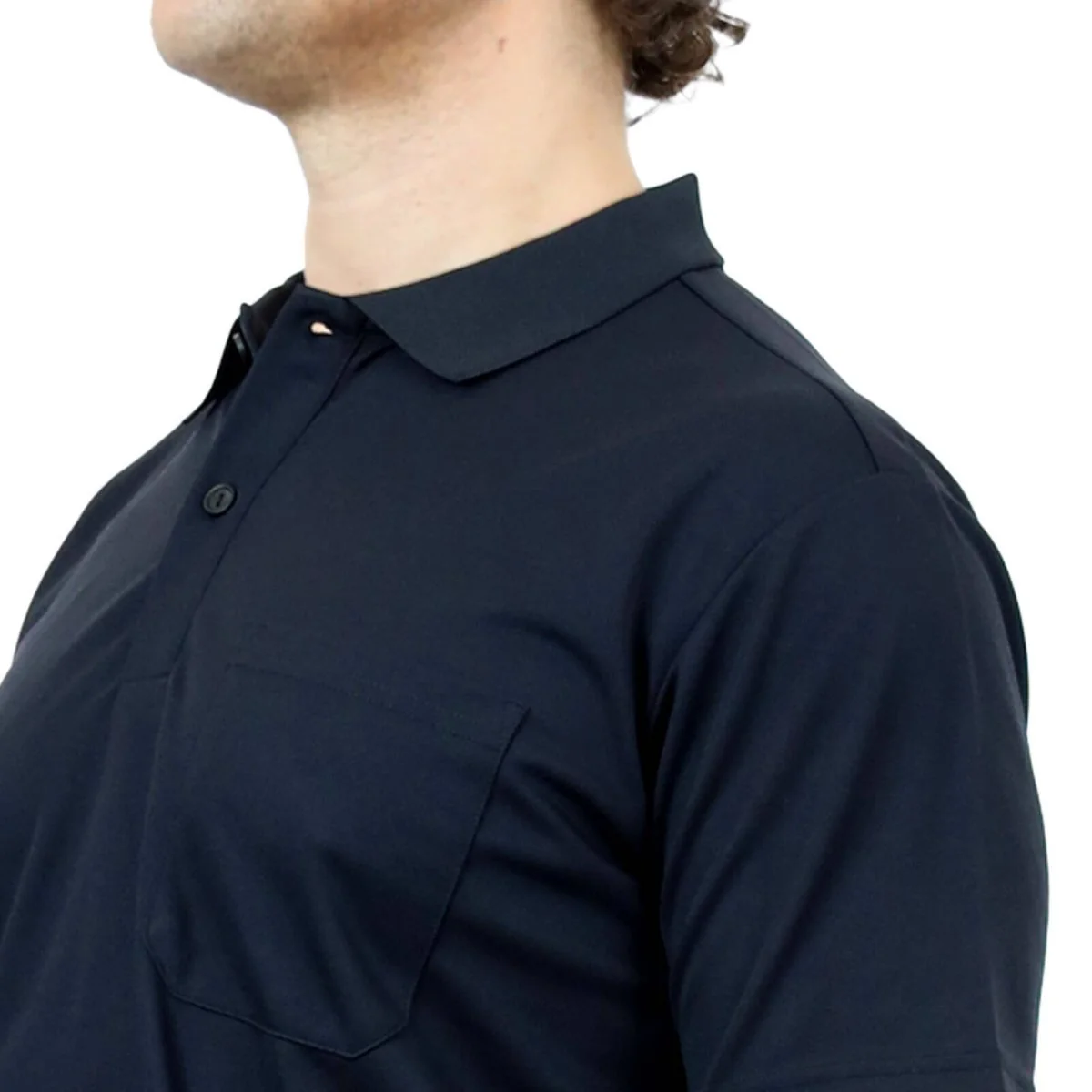 Craftright Black Short Sleeve Polo Shirt - Medium - Lightweight & Breathable - Image 4