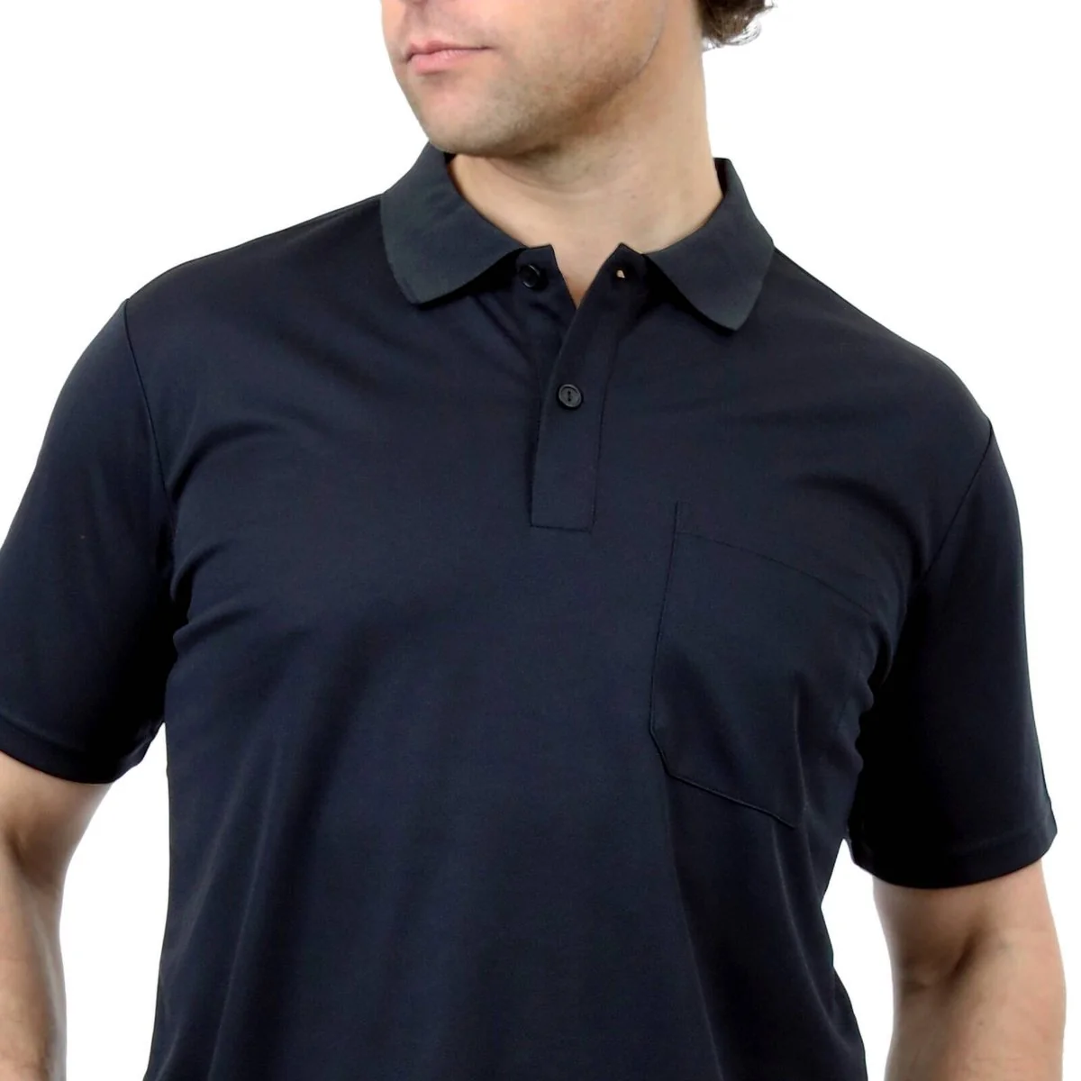 Craftright Black Short Sleeve Polo Shirt - Medium - Lightweight & Breathable - Image 5