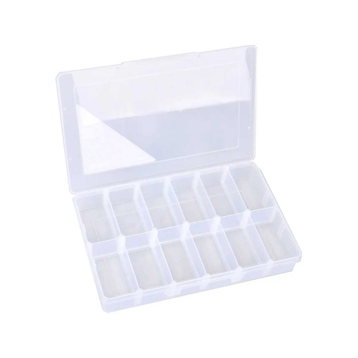 Craftright Organiser - 12 Compartments - Polypropylene - Clear - Image 2