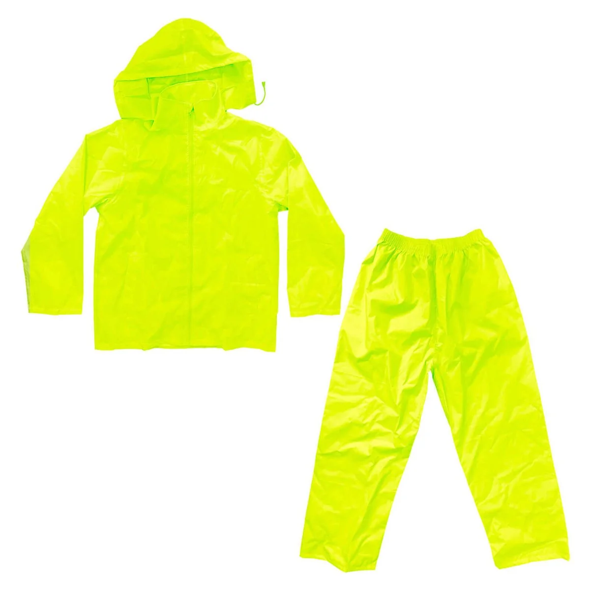 Craftright XL Yellow Rain Jacket Pants Set - 5000mm Waterproof - Lightweight