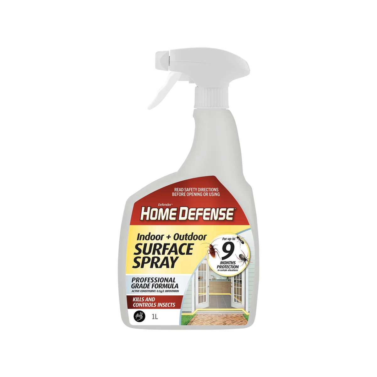 Defender Home Defense Surface Insecticide - 1L - Crawling Insects - White