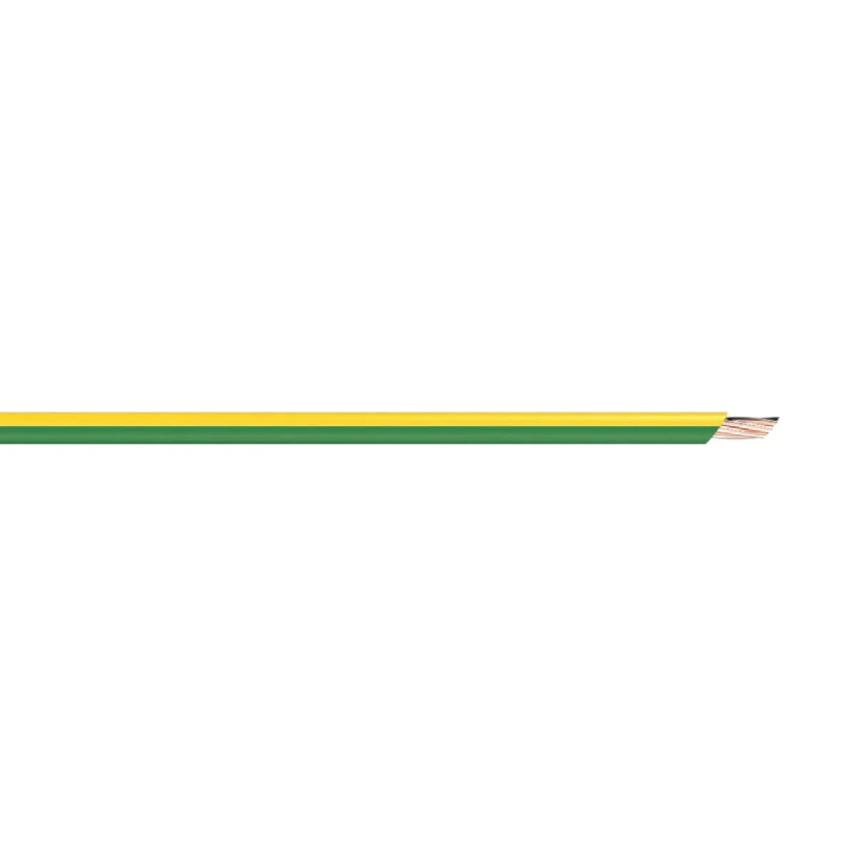 Deta 5m 1.5mm Earth Single Insulated Cable - Green Yellow Striped - Durable