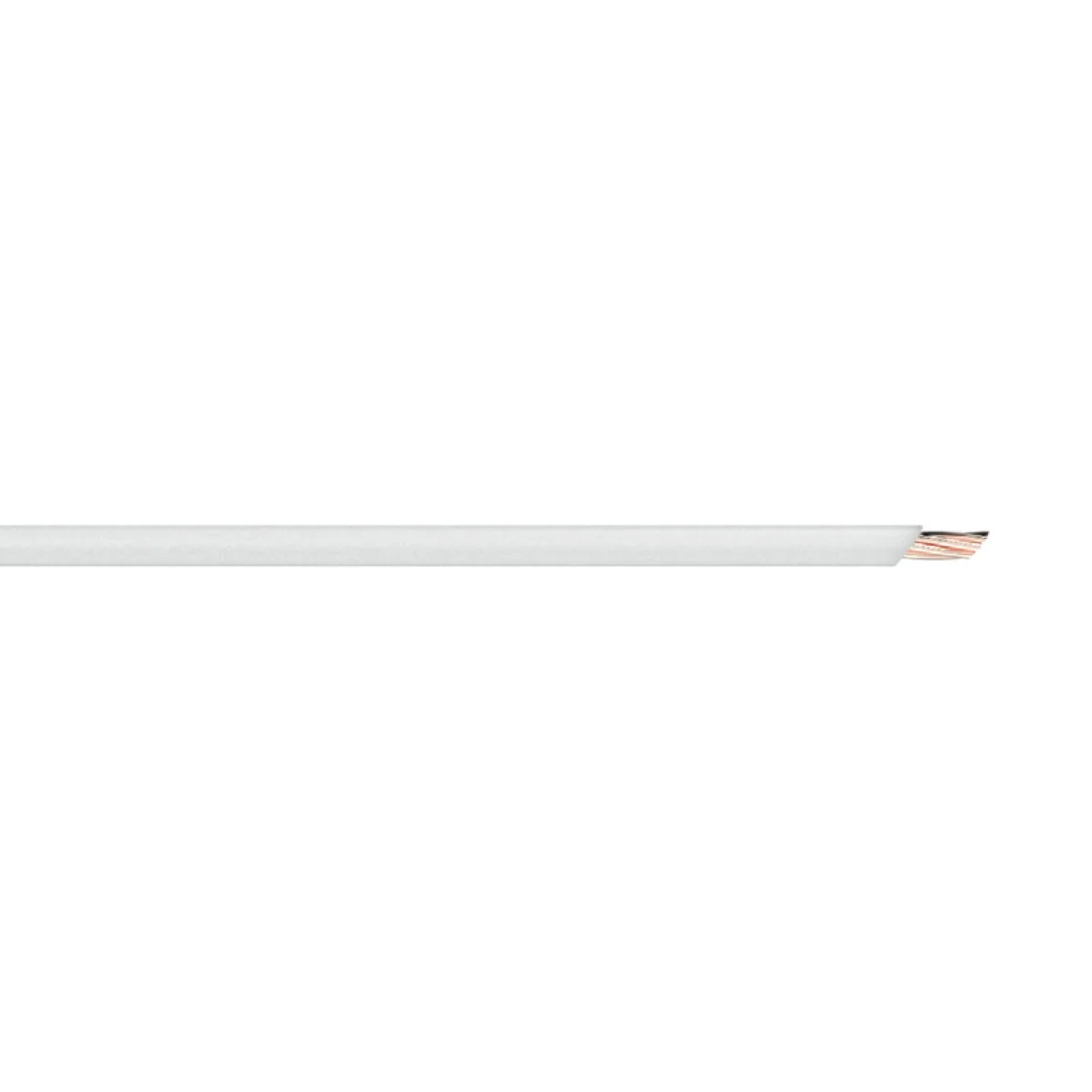 Deta 5m 4mm Single Insulated Cable - White - Durable Electrical Connection