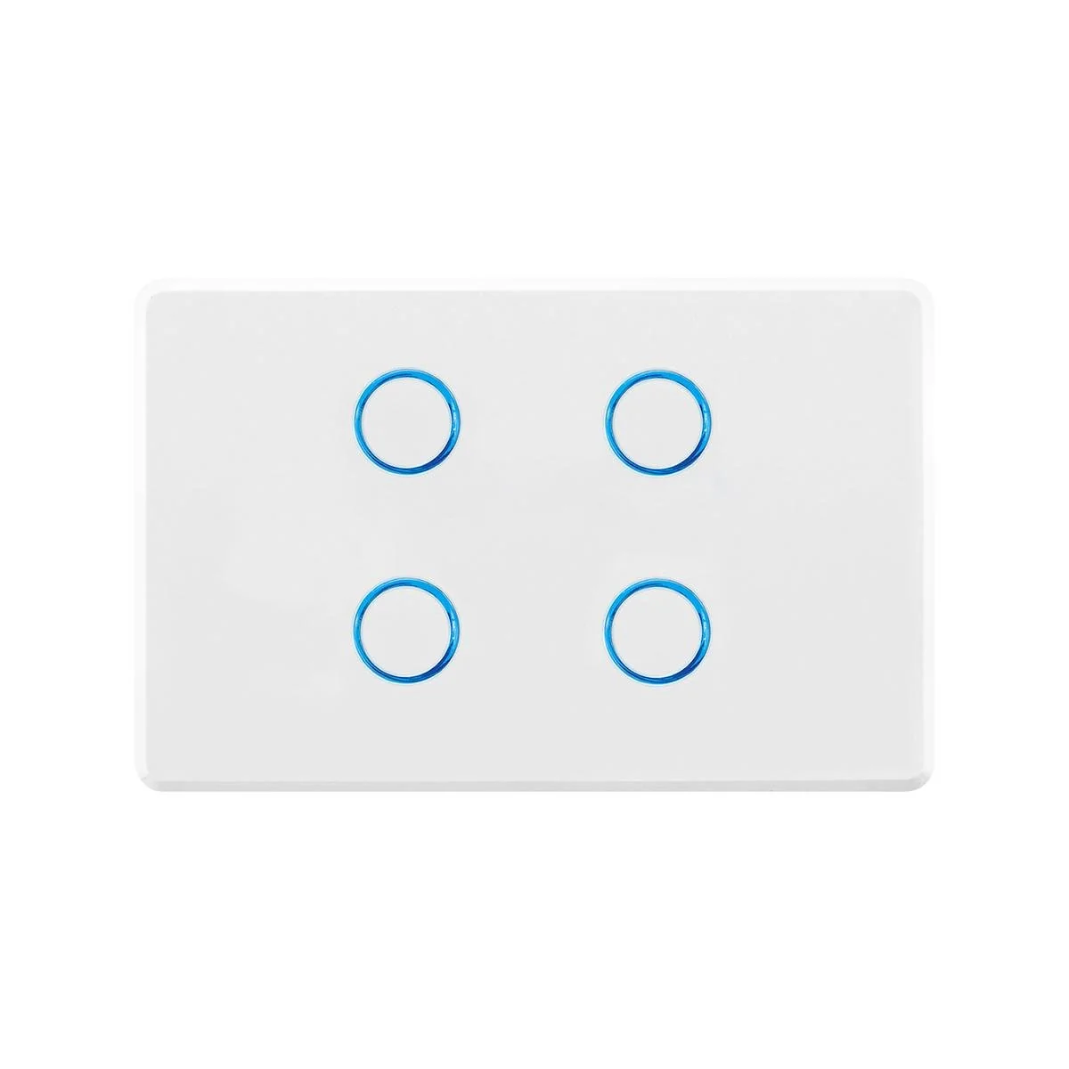 Deta Touch Activated Quad Gang Light Switch 75mm x 30mm x 110mm - White