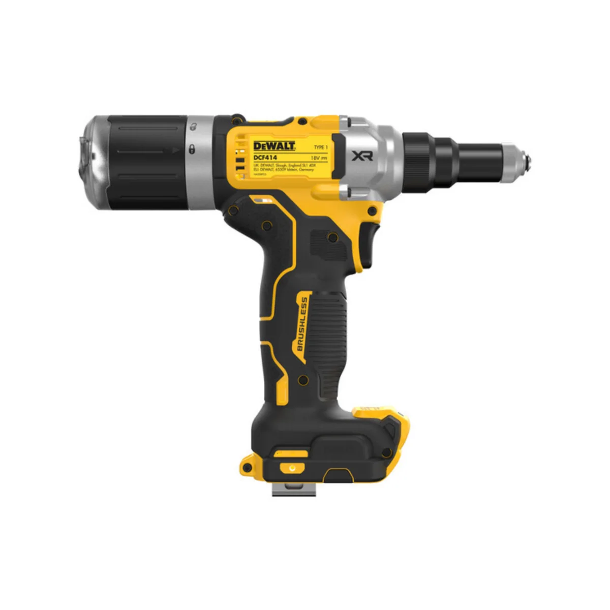 DeWalt 18V Cordless Rivet Gun - 6.4mm - Lightweight - Ergonomic Design - Image 4