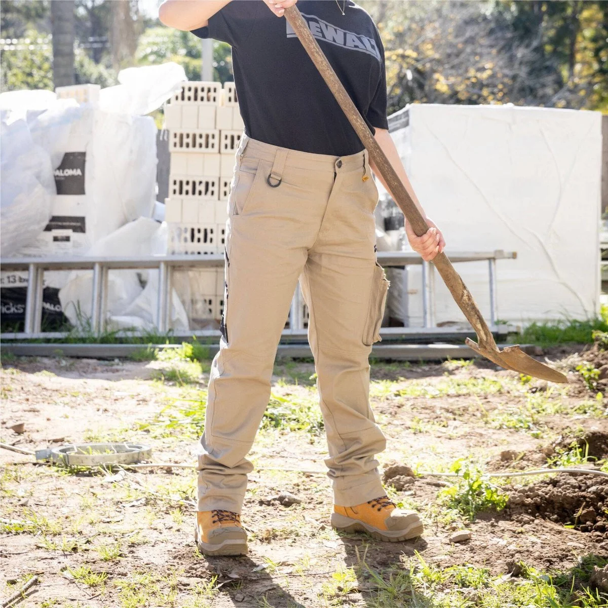 Dewalt Acoma Prostretch Trousers Size 38 - Khaki - 360° Flexibility - UPF 50+ - Image 4