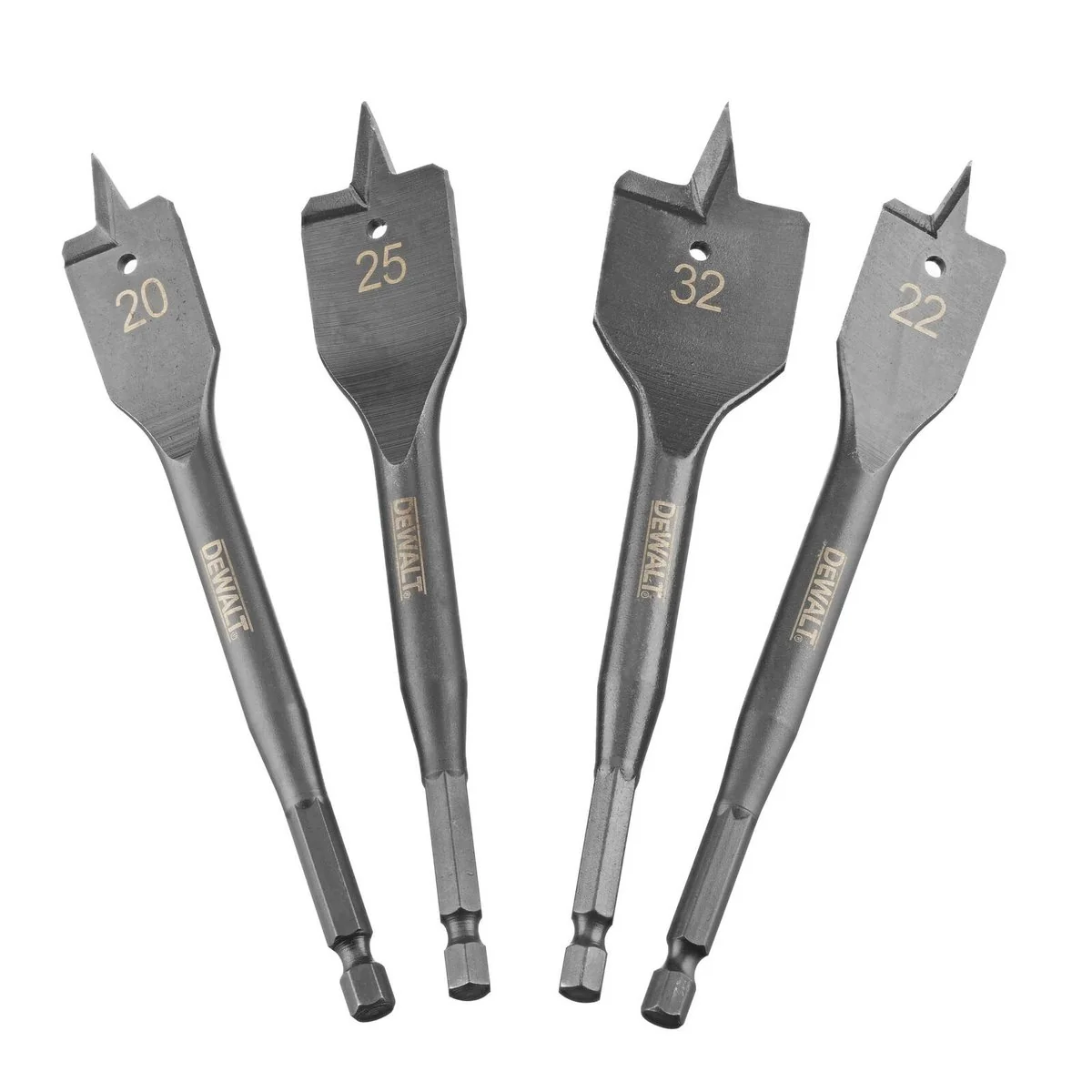 Dewalt Extreme Flatwood Drill Bit Set - 4 Piece - 20mm to 32mm