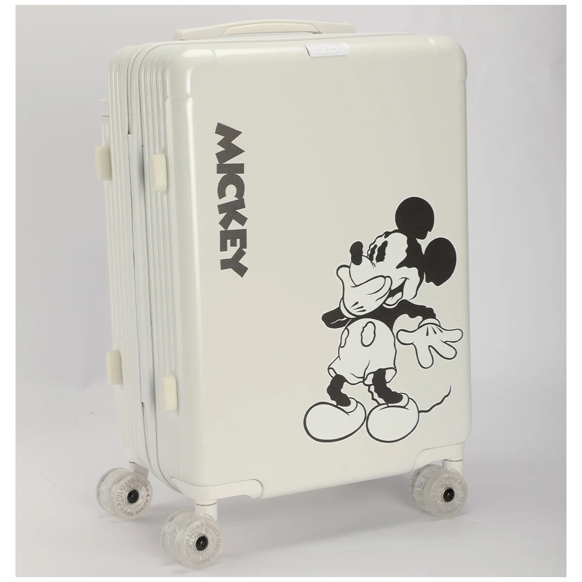 Disney Mickey Cabin Trolley Case 55cm Lightweight TSA Polycarbonate White - Image 5