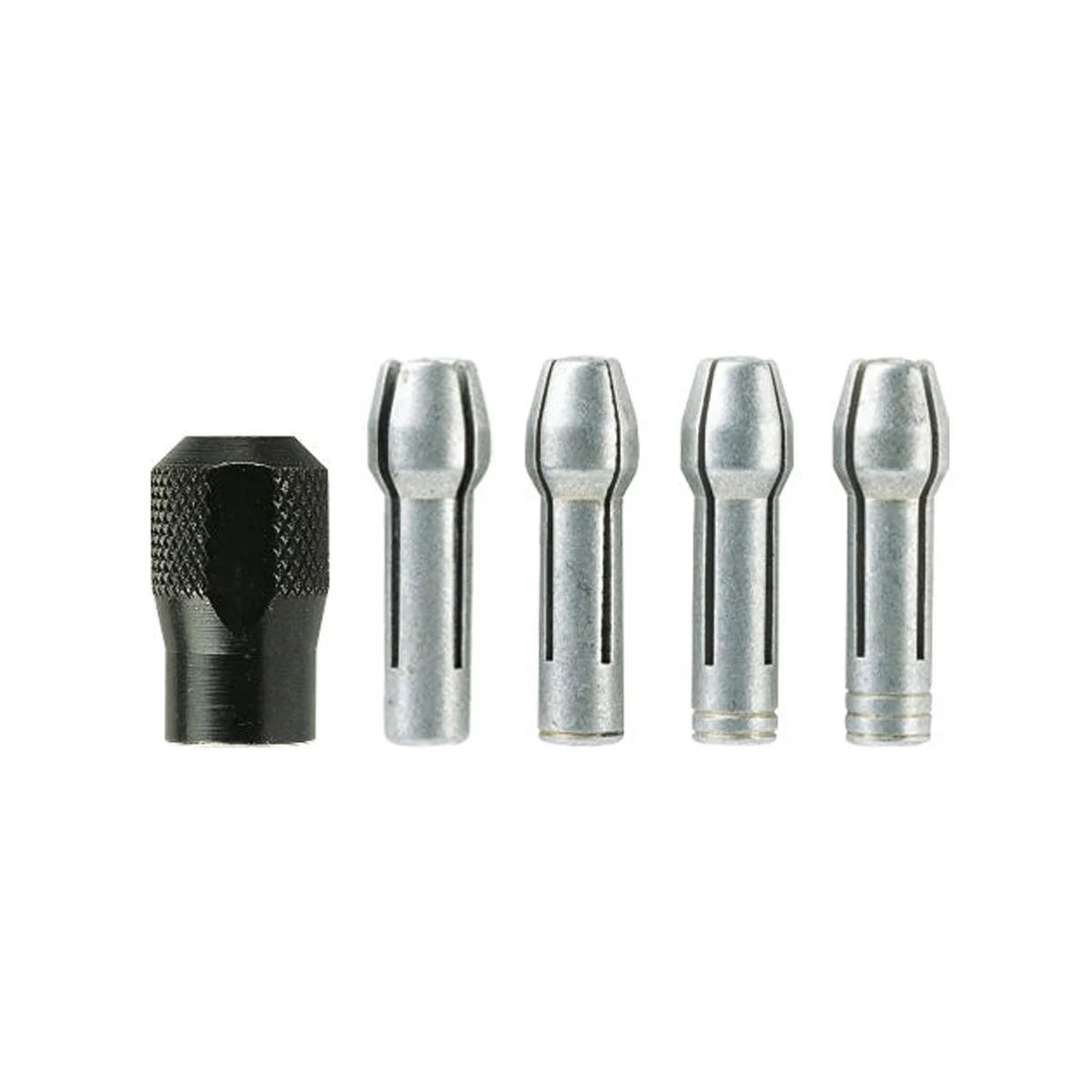 Dremel Quick Change Collet Nut Kit - 1 Collet Nut & 4 Collets - Metal - Image 2