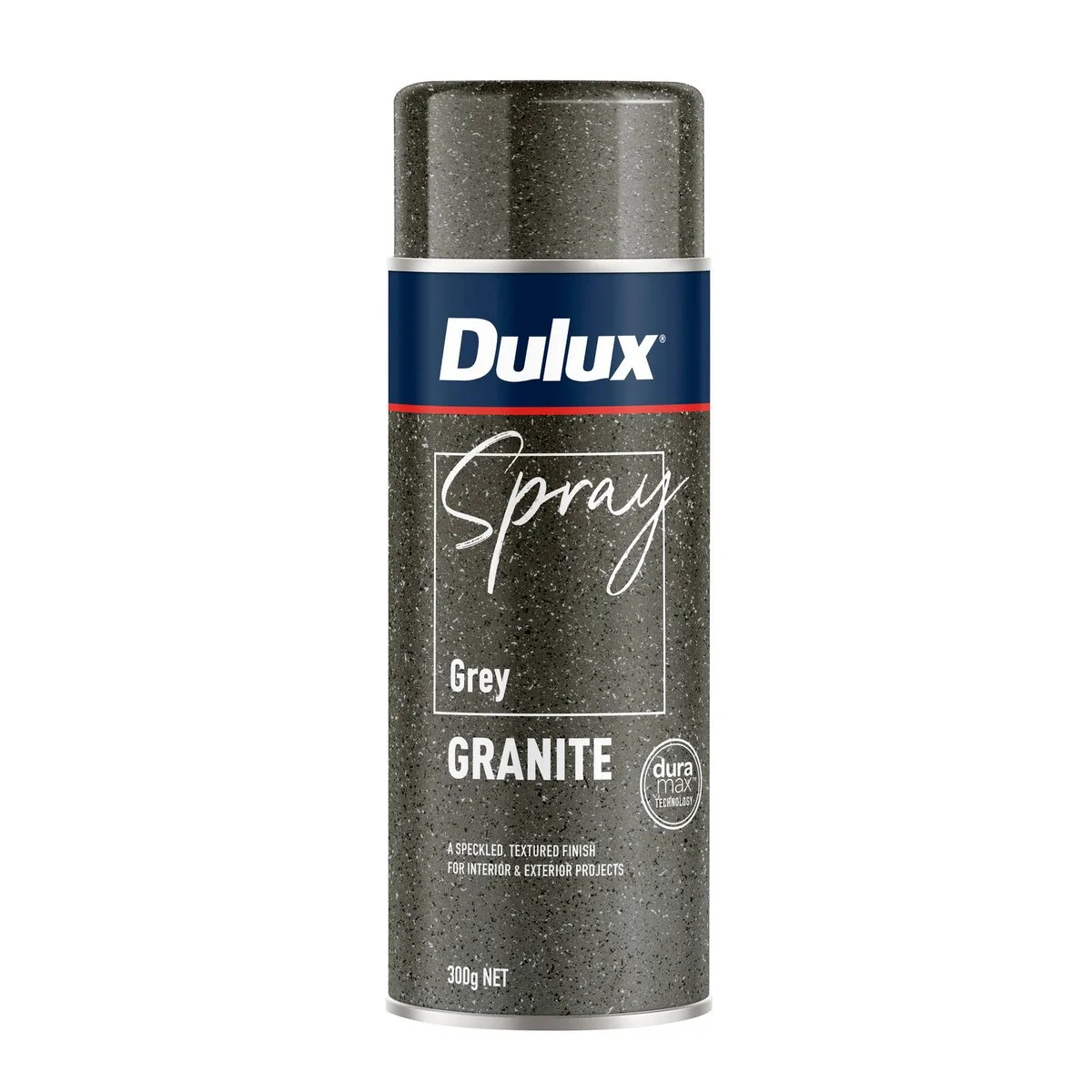 Dulux Effects Spray Paint 300g Grey Granite - Textured Finish - Indoor/Outdoor
