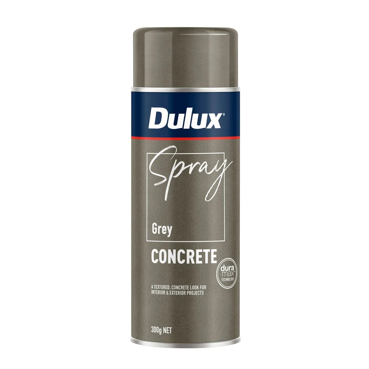 Dulux Spray Paint - Effects 300g - Grey Concrete Grey - Quick Drying - Textured Finish