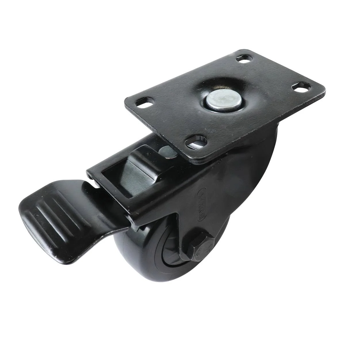 Easyroll Swivel Castor - 75mm - PVC - With Brake