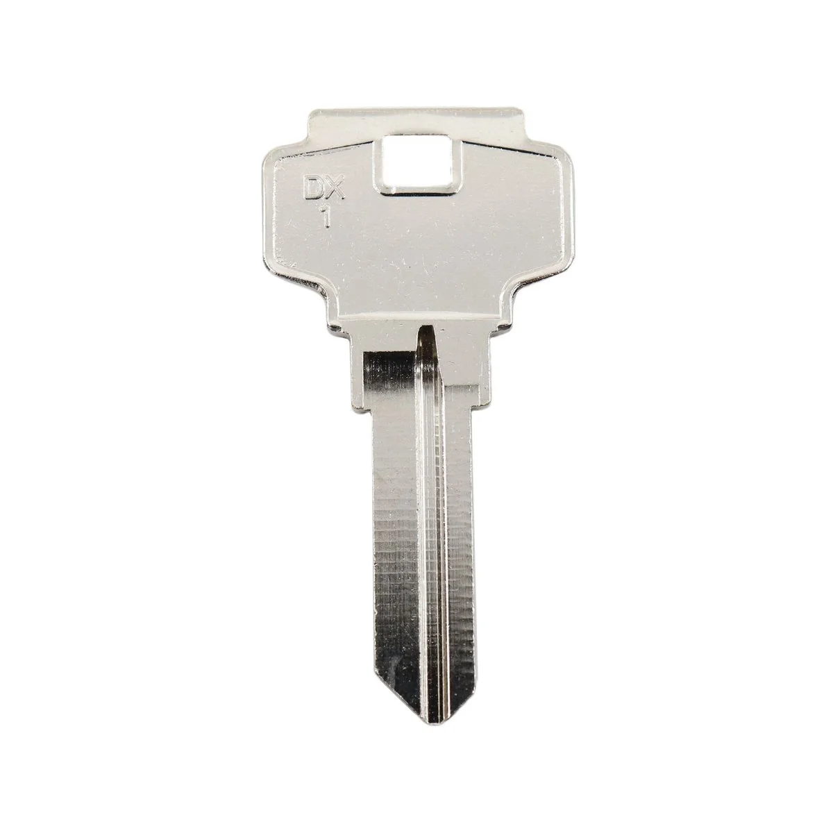 Ehi dx1 Silver Blank Key - Nickel Plated Brass - Key Duplication Service