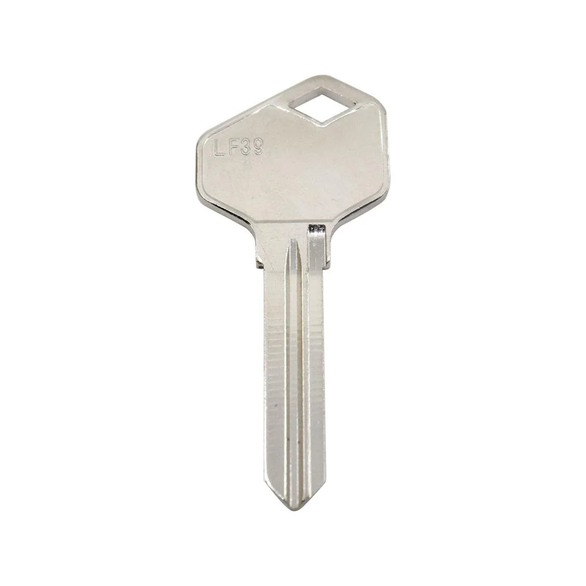 Ehi lf39 Silver Blank Key - Nickel Plated Brass - Key Duplication Solution