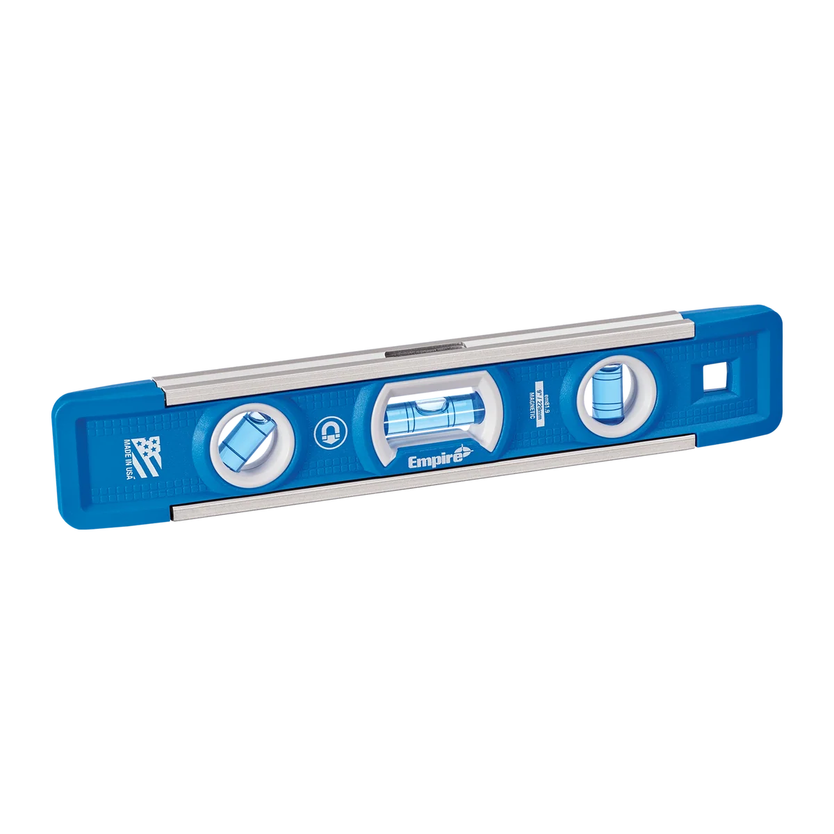 Empire 225mm Magnetic Torpedo Level - True Blue® Vials - Blue