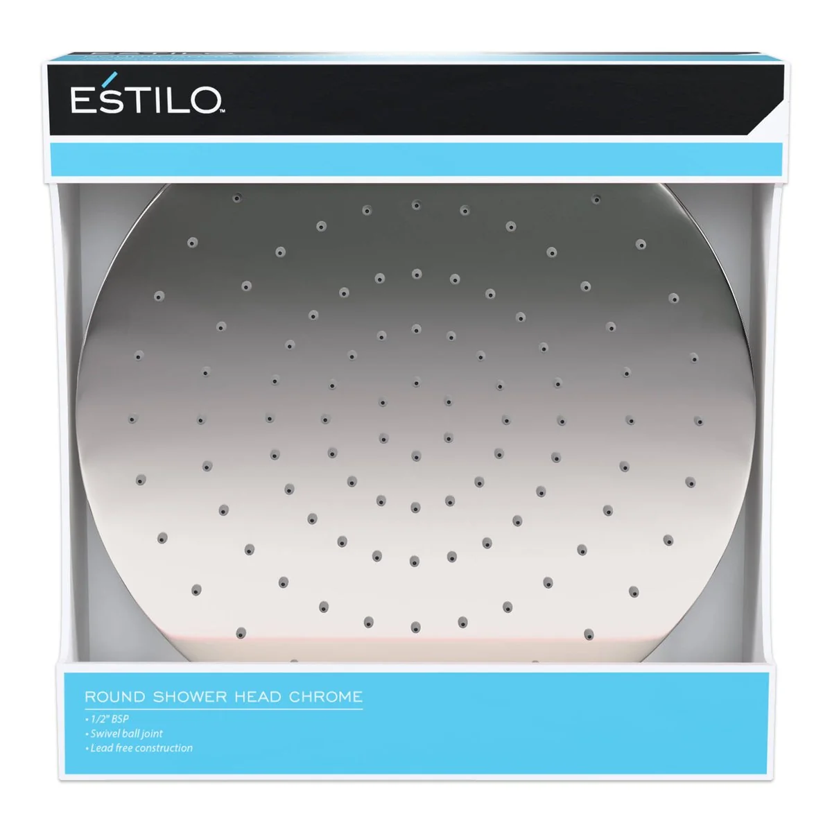 Estilo Wels 3 Star 9L Min Chrome ABS Round Shower Head - Durable - Water Saving - Image 2