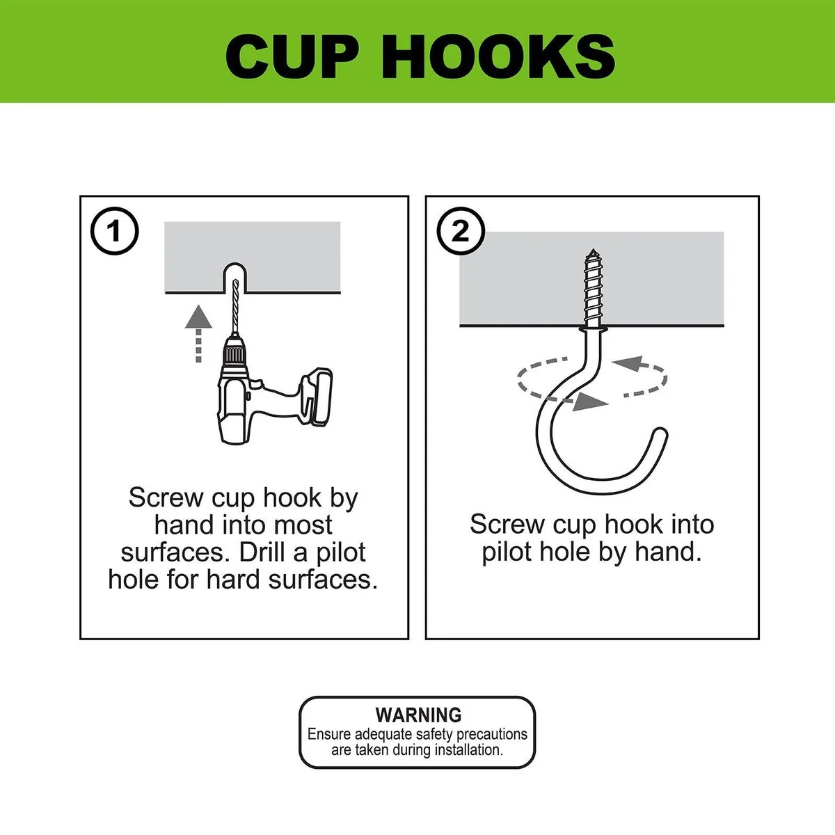 Everhang Cup Hook - 28mm - Zinc Plated - Easy to Install - Image 5