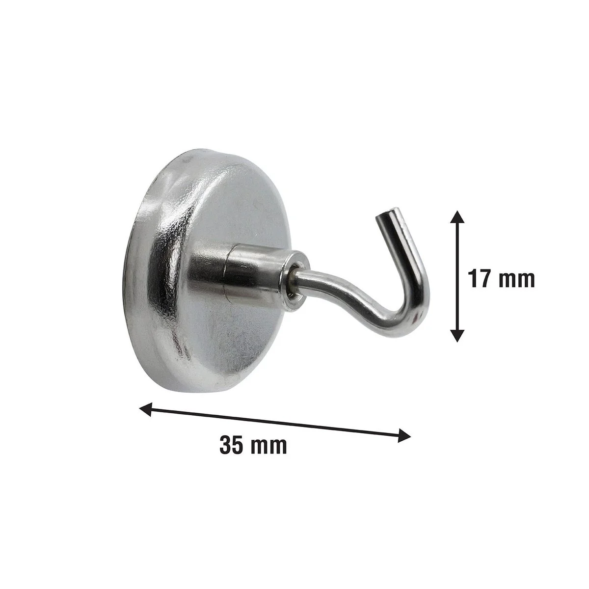 Everhang Silver Magnetic Hook 4 Pack - 35mm - Versatile Hanging Solution - Image 3