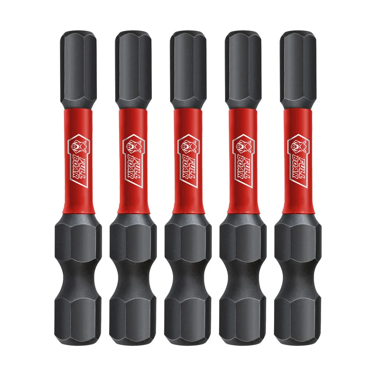 Full Boar Impact Torsion Bit - 50mm x HEX5 - Hardened S2 Steel - Magnetic Tips - Image 2