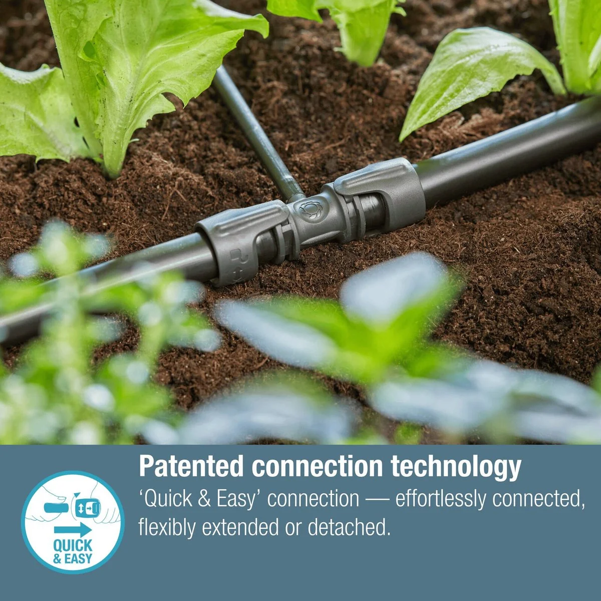 Gardena Micro Irrigation T Joint 5 Pack - 13mm to 4.6mm - Black - Image 4